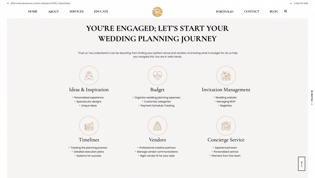 Wedding Planner Website Transformation 4 Victor Sylva